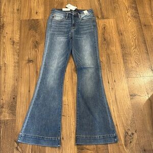 Judy Blue Women's Blue Trouser Flared Jeans, NWT